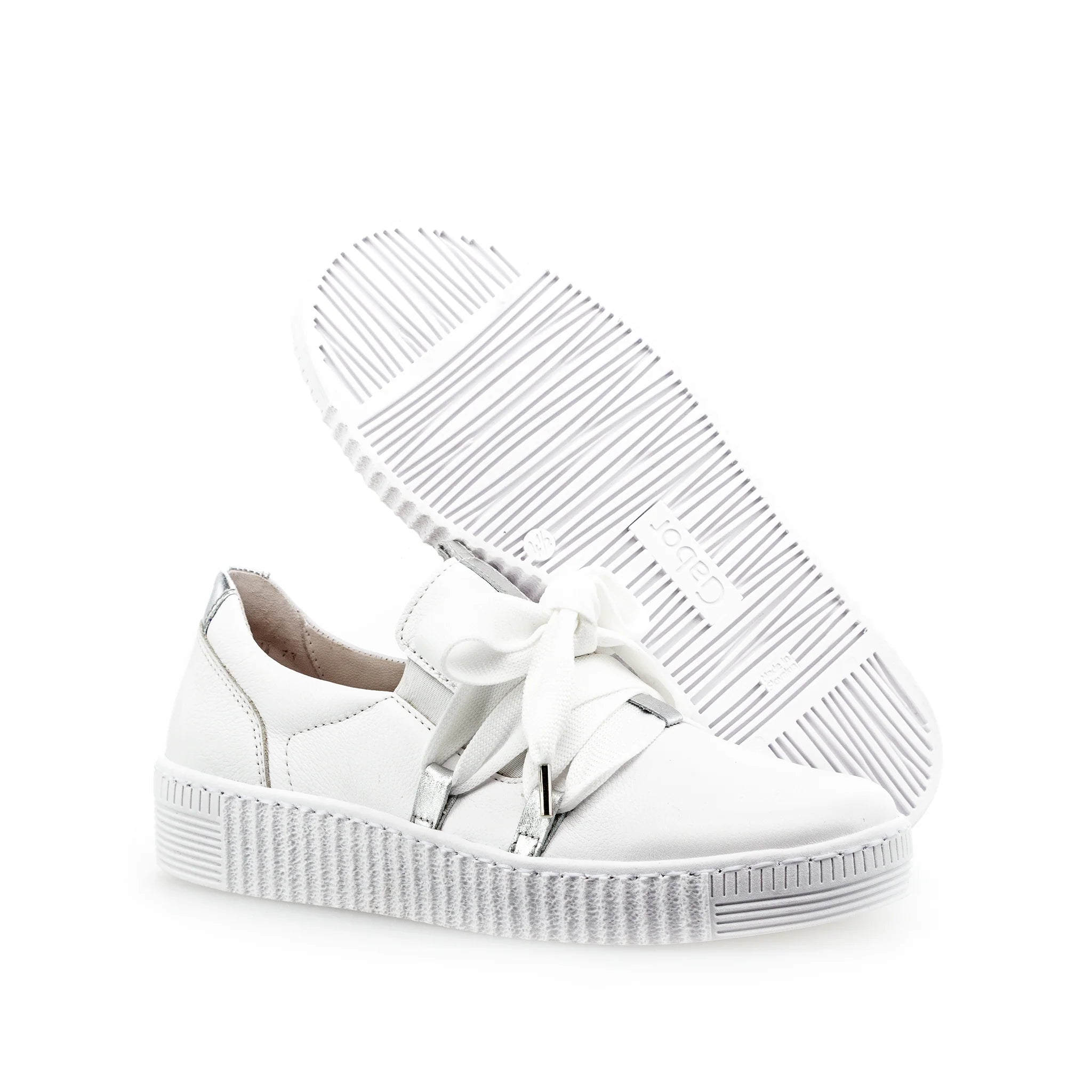 GABOR SLIP ON SNEAKER LEATHER | WHITE