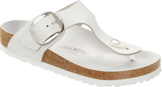 BIRKENSTOCK GIZEH BIG BUCKLE Leather | White