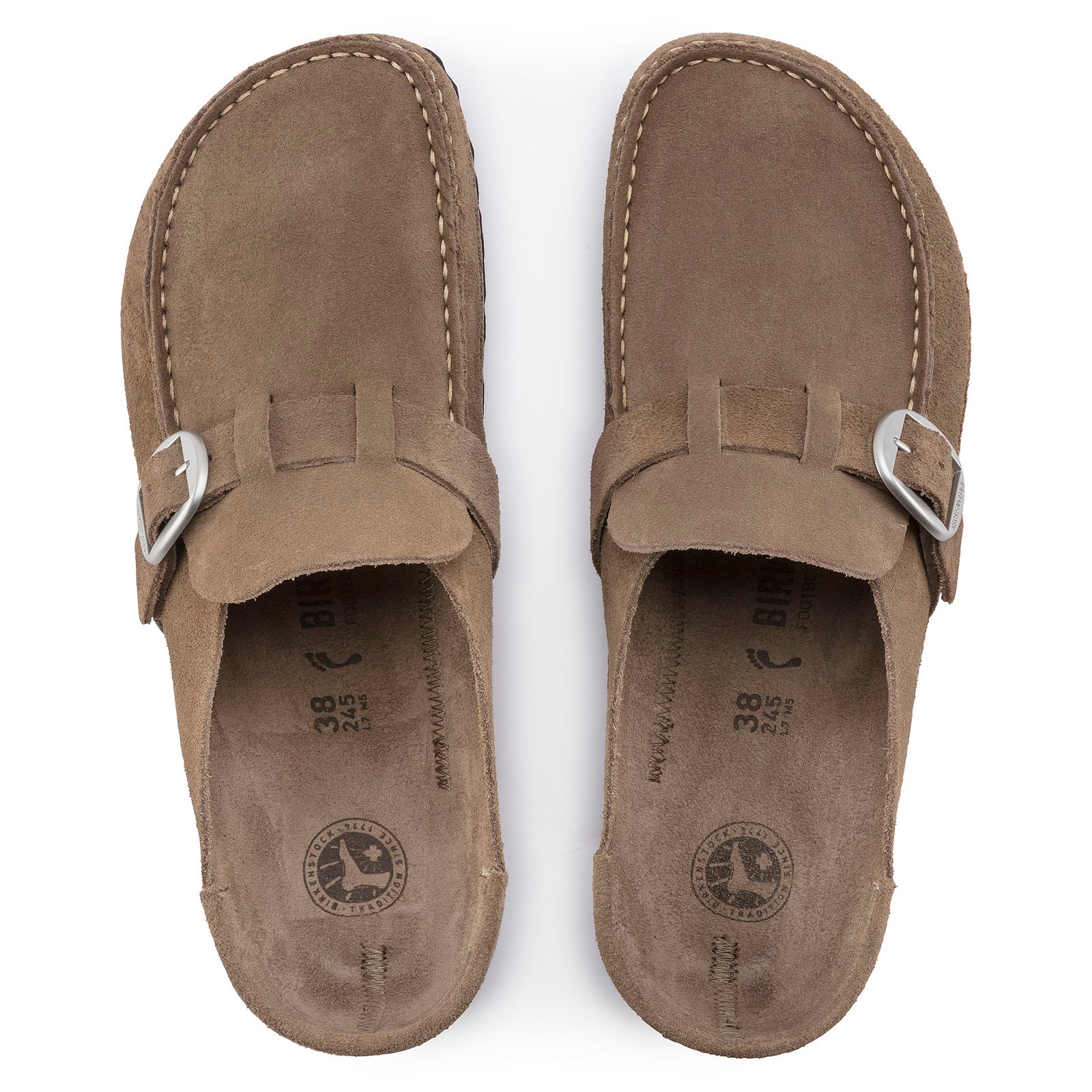 BIRKENSTOCK BUCKLEY SUEDE | GRAY TAUPE