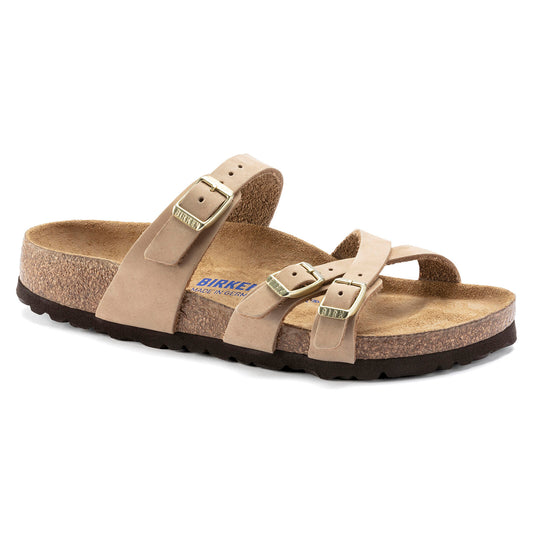 BIRKENSTOCK FRANCA SOFT FOOTBED NUBUCK | SANDCASTLE