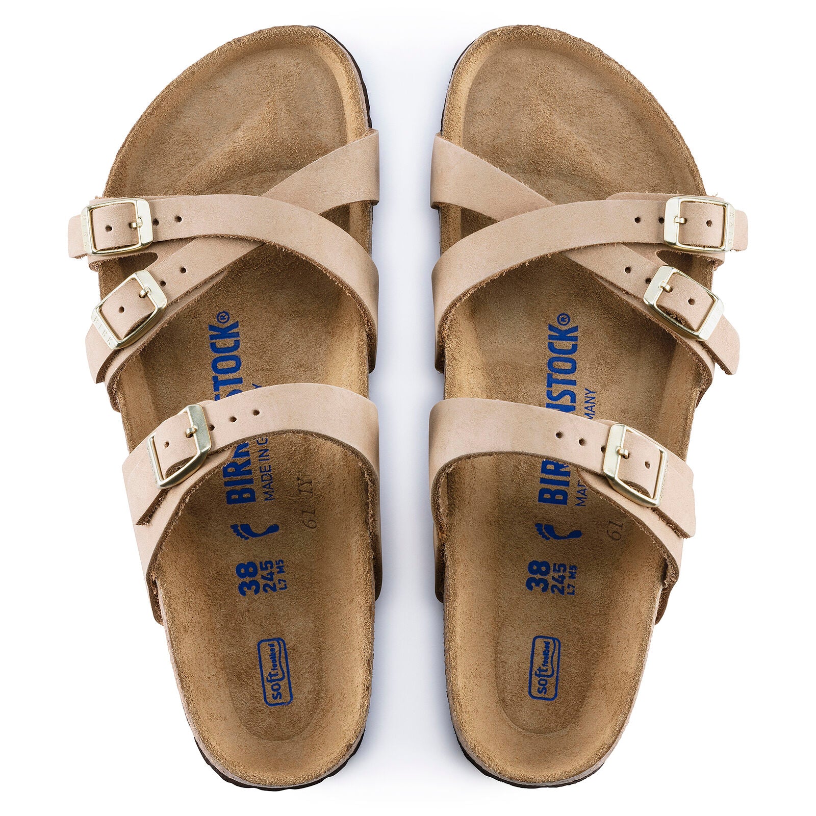 BIRKENSTOCK FRANCA SOFT FOOTBED NUBUCK | SANDCASTLE