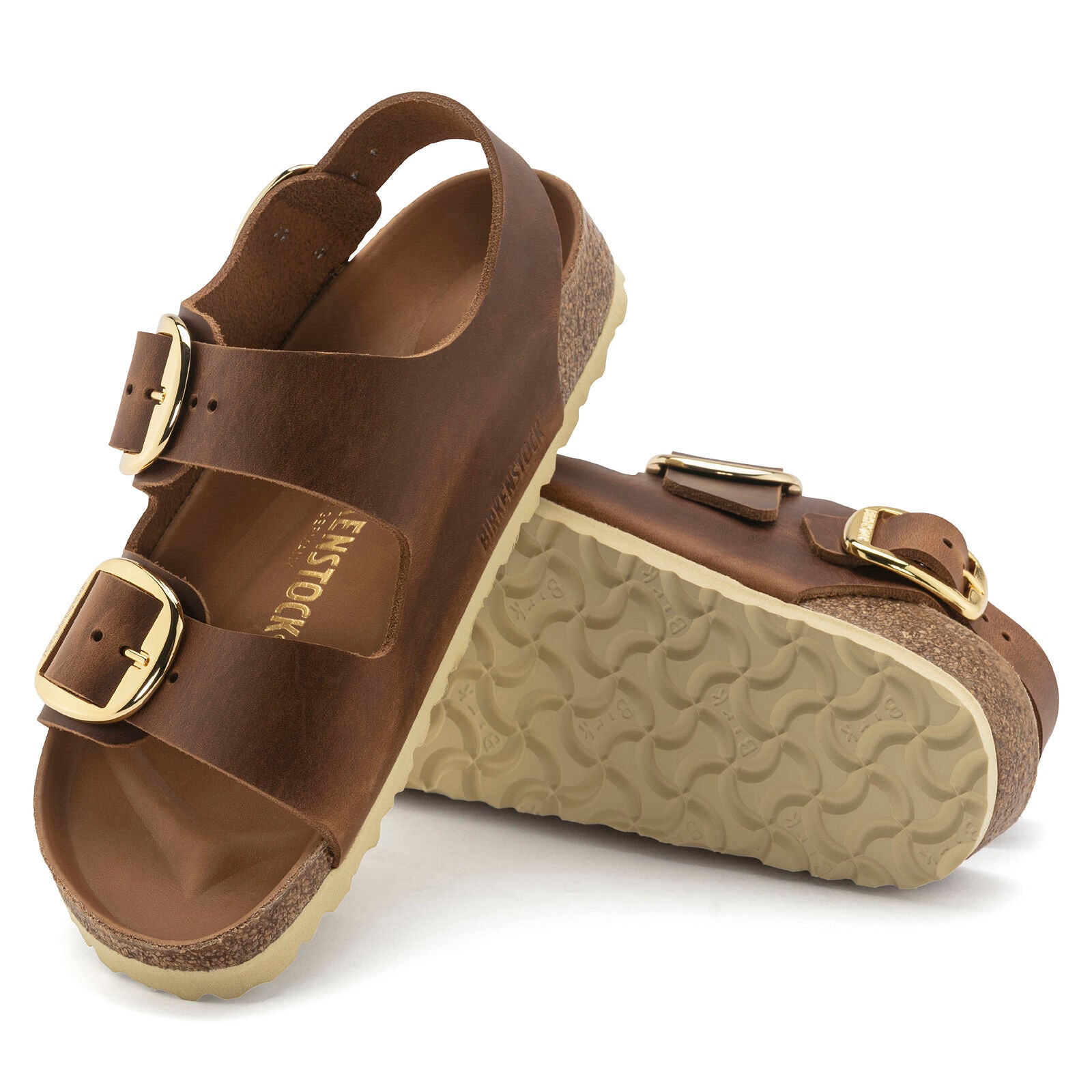 BIRKENSTOCK MILANO BIG BUCKLE LEATHER | COGNAC