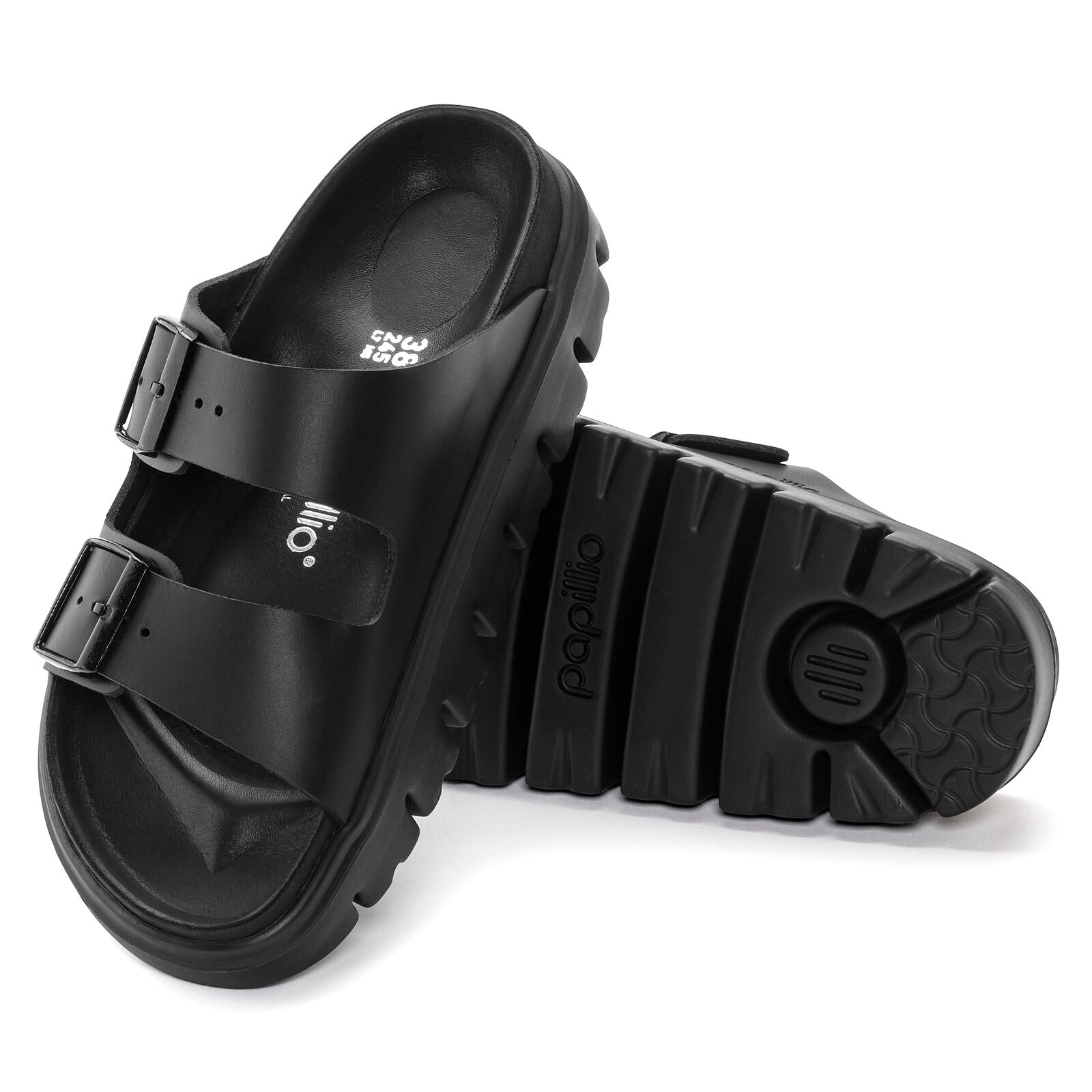 BIRKENSTOCK ARIZONA CHUNKY LEATHER | BLACK