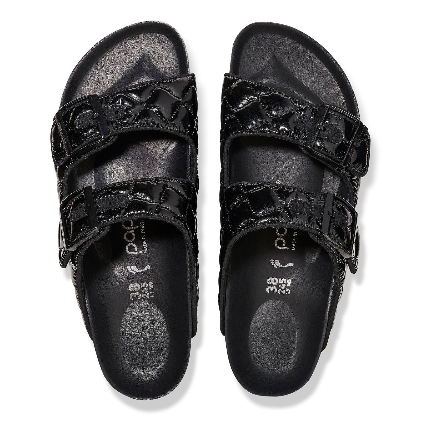 BIRKENSTOCK ARIZONA PLATFORM QUILTED | BLACK