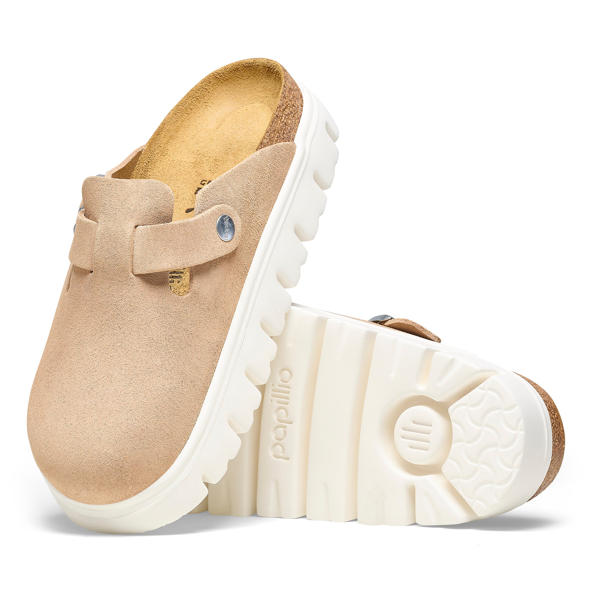 BIRKENSTOCK BOSTON CHUNKY SUEDE | WARM SAND
