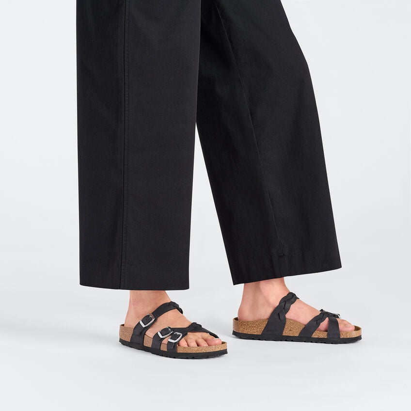 BIRKENSTOCK 　フランカ ブレイデッド　ブラック　25cm BIRKENSTOCK FRANCA BRAIDED LEATHER | BLACK | The Hen House