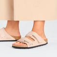 Load image into Gallery viewer, BIRKENSTOCK UJI NUBUCK/HIGH SHINE | NEW BEIGE