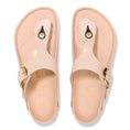 Load image into Gallery viewer, BIRKENSTOCK GIZEH BIG BUCKLE HIGH SHINE | NEW BEIGE
