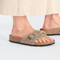 Load image into Gallery viewer, BIRKENSTOCK OITA BRAIDED SUEDE | TAUPE