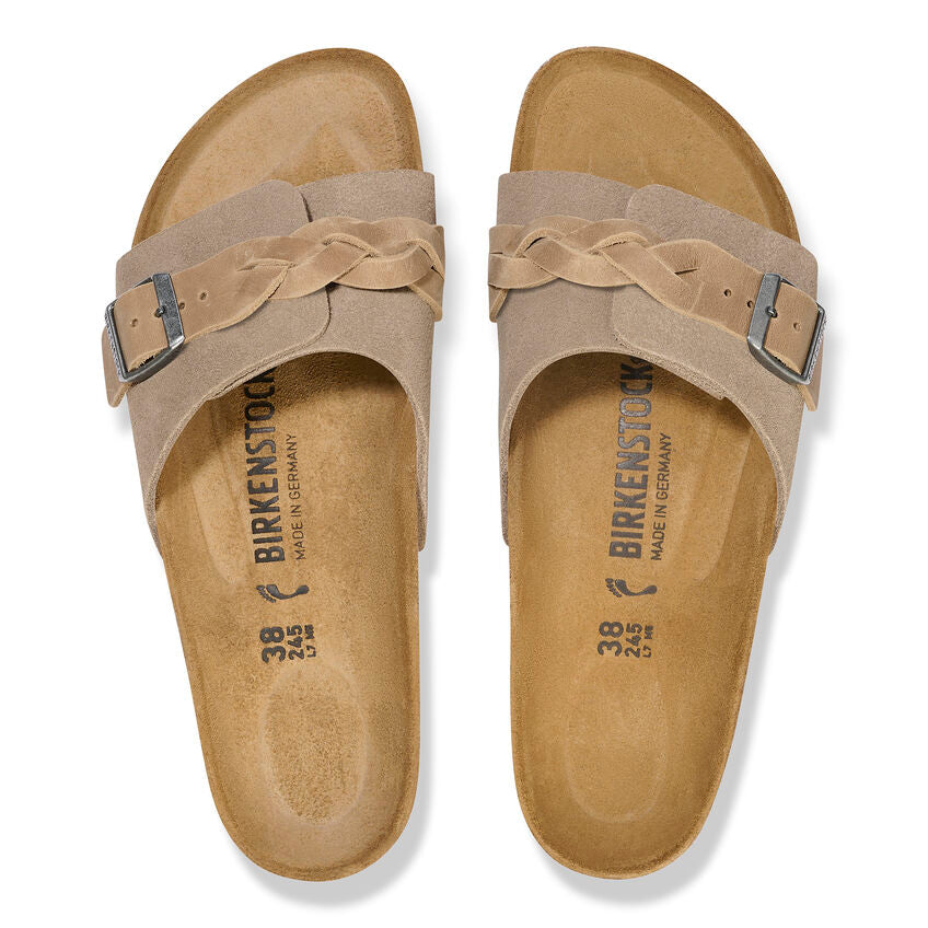 BIRKENSTOCK OITA BRAIDED SUEDE | TAUPE