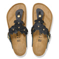 Load image into Gallery viewer, BIRKENSTOCK GIZEH FLOWER LEATHER | BLACK