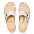 Load image into Gallery viewer, BIRKENSTOCK ALMINA LEATHER/RAFFIA | NATURAL/WHITE