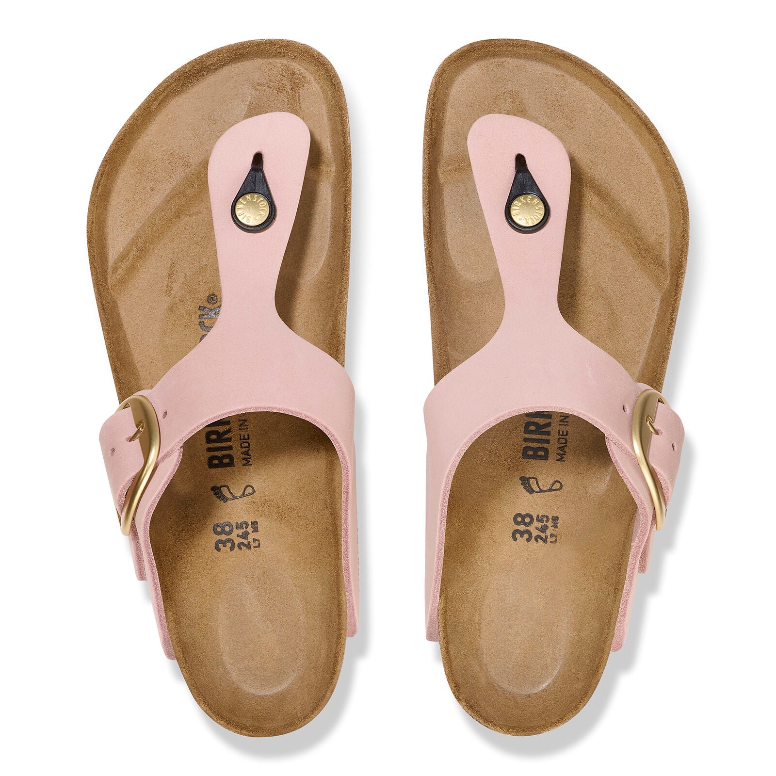 BIRKENSTOCK GIZEH BIG BUCKLE NUBUCK | SOFT PINK