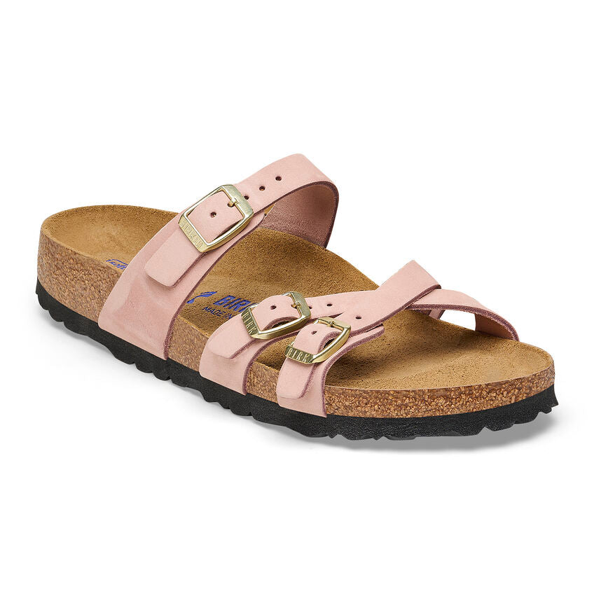 BIRKENSTOCK FRANCA SOFT FOOTBED NUBUCK | SOFT PINK