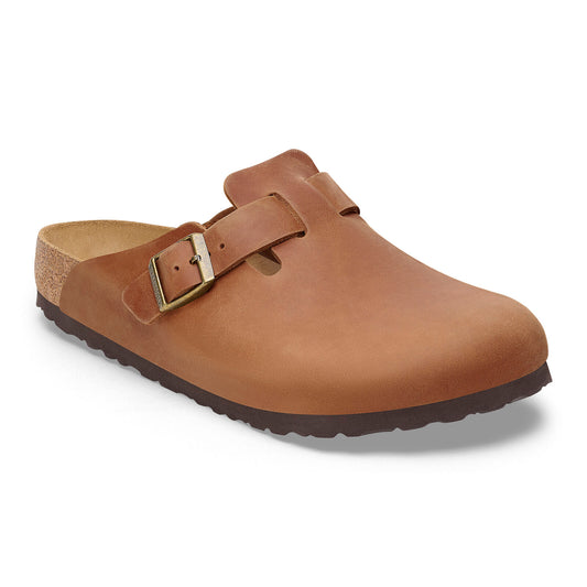 BIRKENSTOCK BOSTON OILED LEATHER | COGNAC
