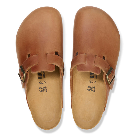 BIRKENSTOCK BOSTON OILED LEATHER | COGNAC