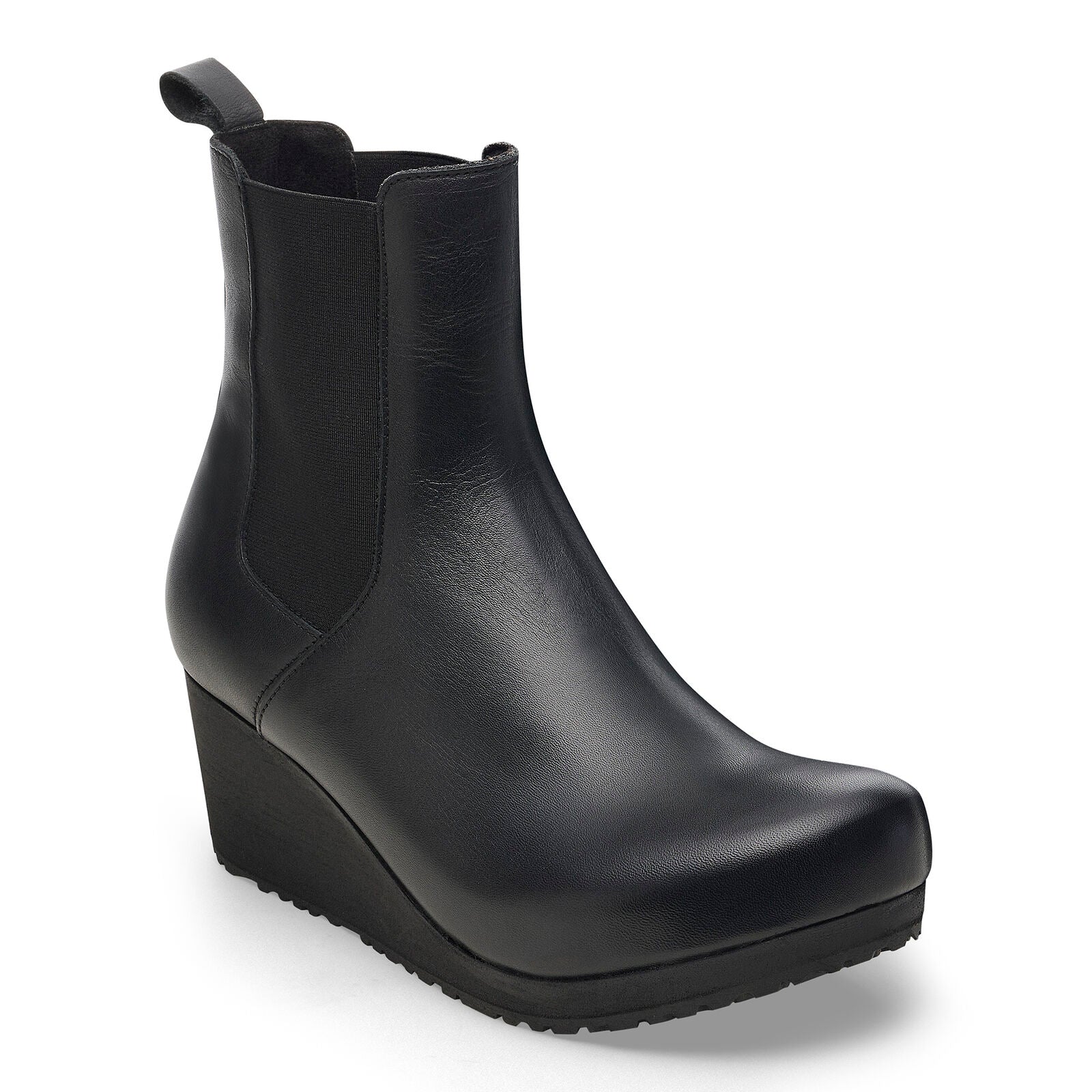 BIRKENSTOCK EBBA PULL ON LEATHER | BLACK