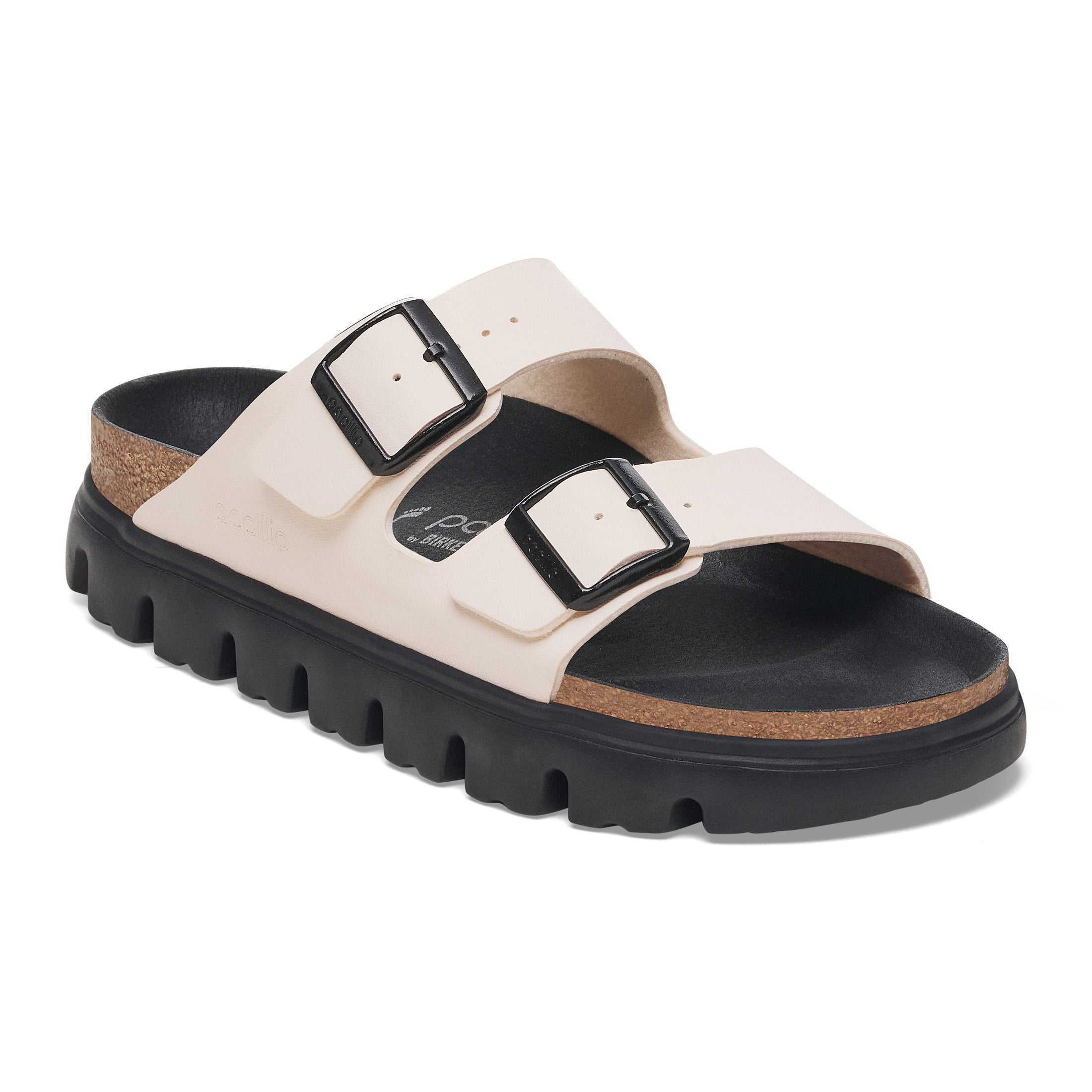 BIRKENSTOCK ARIZONA CHUNKY BIRKO FLOR | EGGSHELL