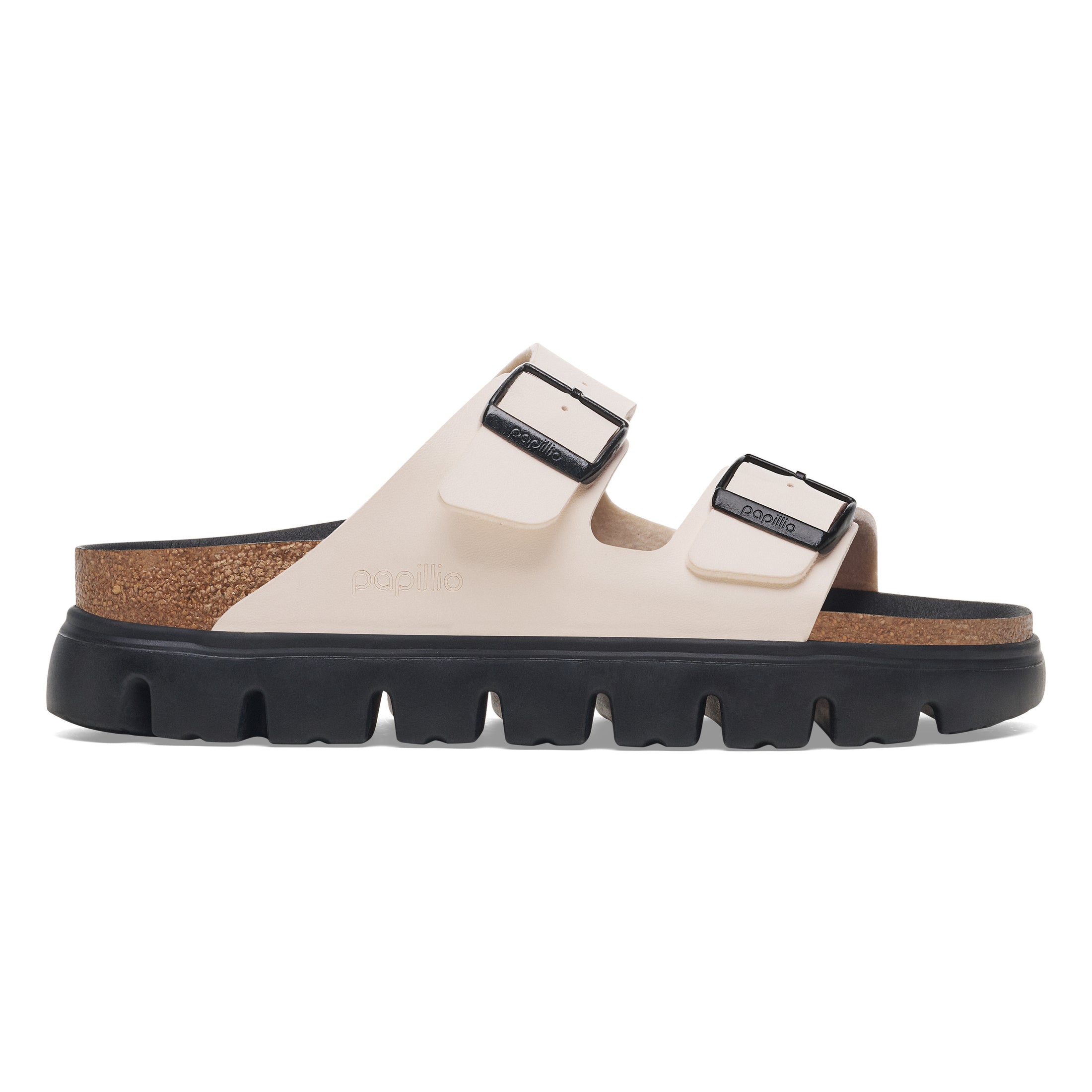 BIRKENSTOCK ARIZONA CHUNKY BIRKO FLOR | EGGSHELL