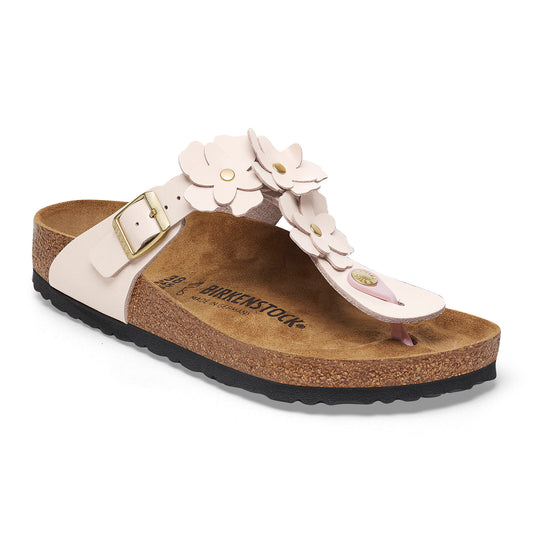 BIRKENSTOCK GIZEH FLOWER LEATHER | LIGHT ROSE