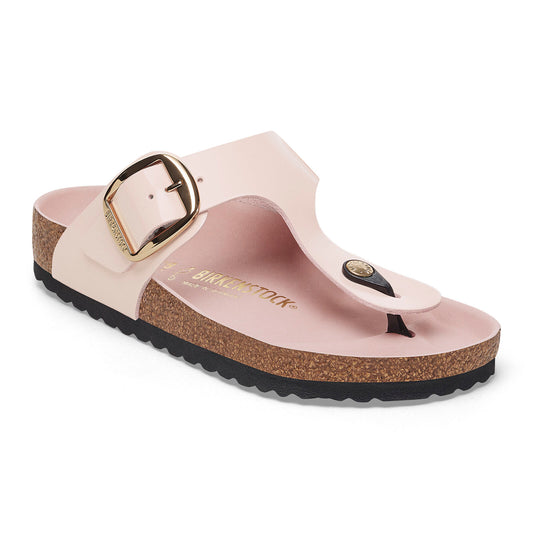 BIRKENSTOCK GIZEH BIG BUCKLE HIGH SHINE | LIGHT ROSE