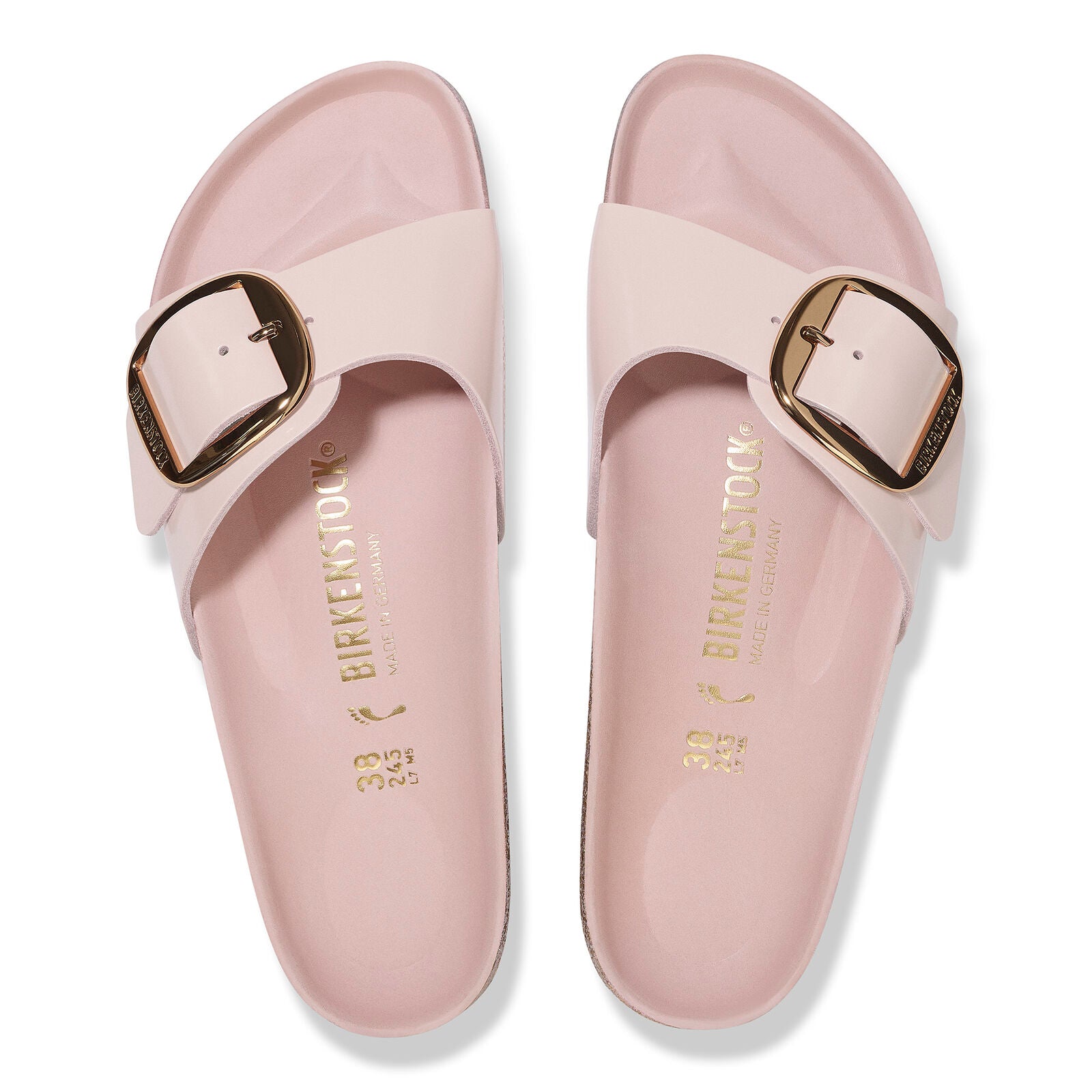 BIRKENSTOCK MADRID BIG BUCKLE HIGH SHINE | LIGHT ROSE