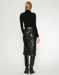 Load image into Gallery viewer, RIPLEY RADER VEGAN LEATHER MIDI SKIRT
