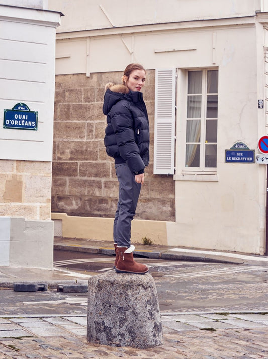 BIRKENSTOCK UPPSALA SHEARLING SUEDE LEATHER | ESPRESSO