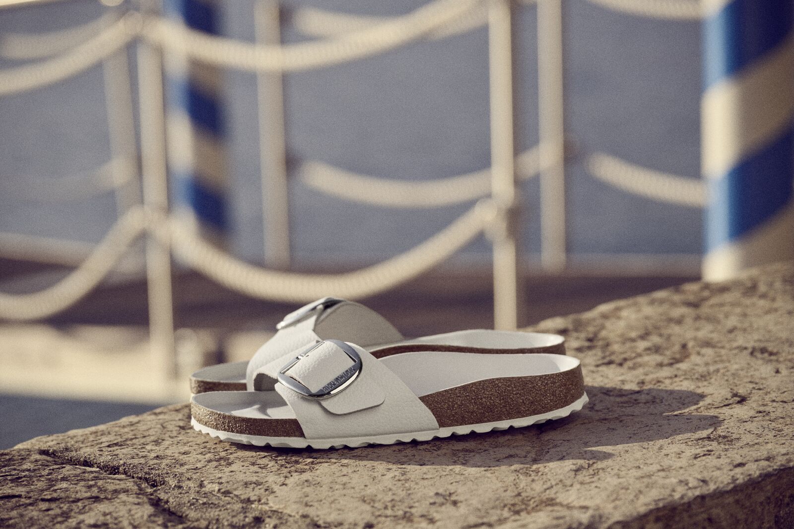 BIRKENSTOCK MADRID BIG BUCKLE Leather | White