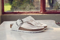 Load image into Gallery viewer, BIRKENSTOCK GIZEH BIG BUCKLE Leather | White
