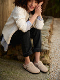 Load image into Gallery viewer, BIRKENSTOCK BOSTON SHEARLING SUEDE LEATHER | TAUPE