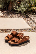 Load image into Gallery viewer, BIRKENSTOCK ARIZONA PLATFORM | DARK TEA