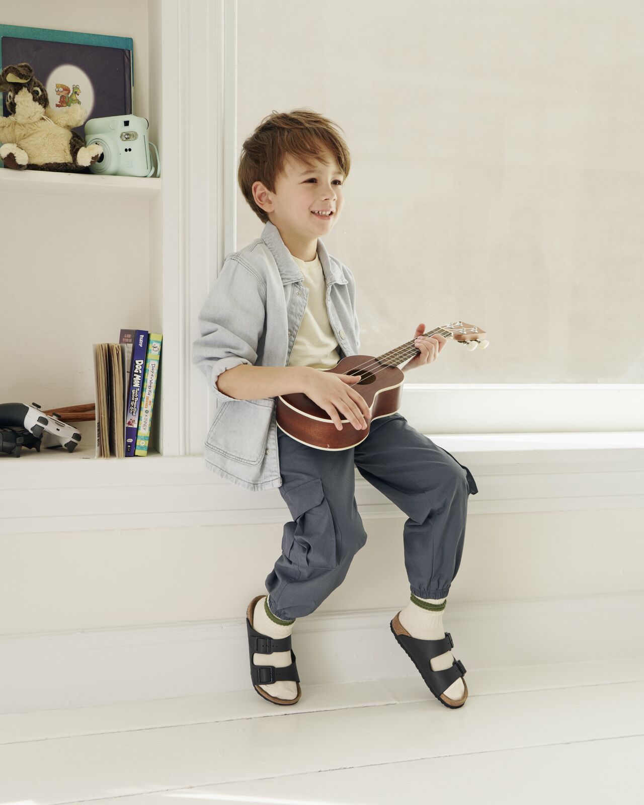 BIRKENSTOCK ARIZONA KIDS BIRKO FLOR | BLACK