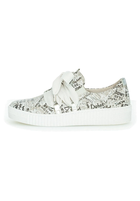 GABOR PRINTED LEATHER SHOE - SLIP ON