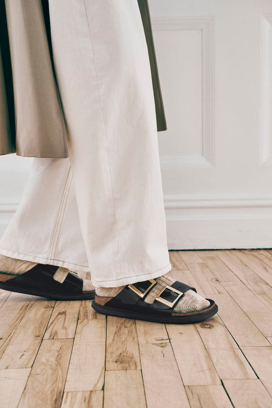 BIRKENSTOCK ARIZONA DROPLET BUCKLE | BLACK