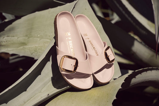 BIRKENSTOCK MADRID BIG BUCKLE HIGH SHINE | LIGHT ROSE
