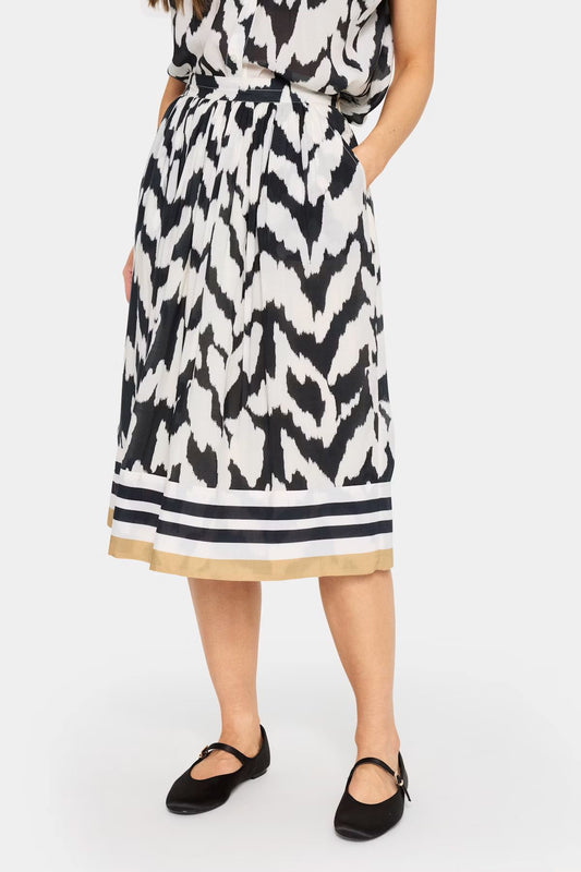 SZ KELSIE SKIRT | BLACK MONOCHROME