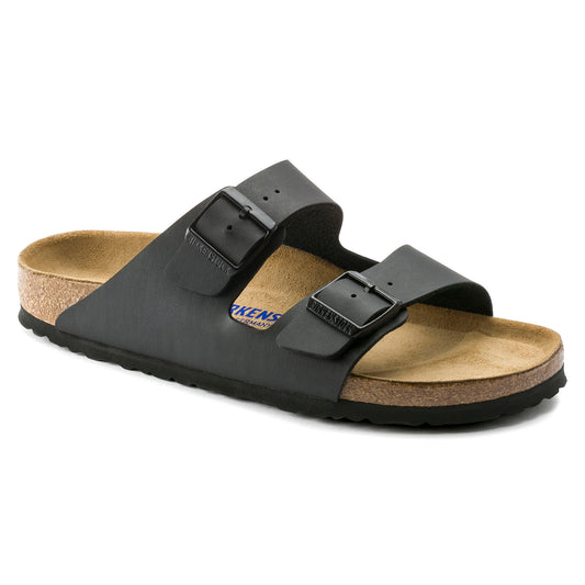 BIRKENSTOCK ARIZONA SOFT FOOTBED BIRKO FLOR | BLACK