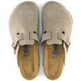 Load image into Gallery viewer, BIRKENSTOCK BOSTON SOFT FOOTBED SUEDE | TAUPE