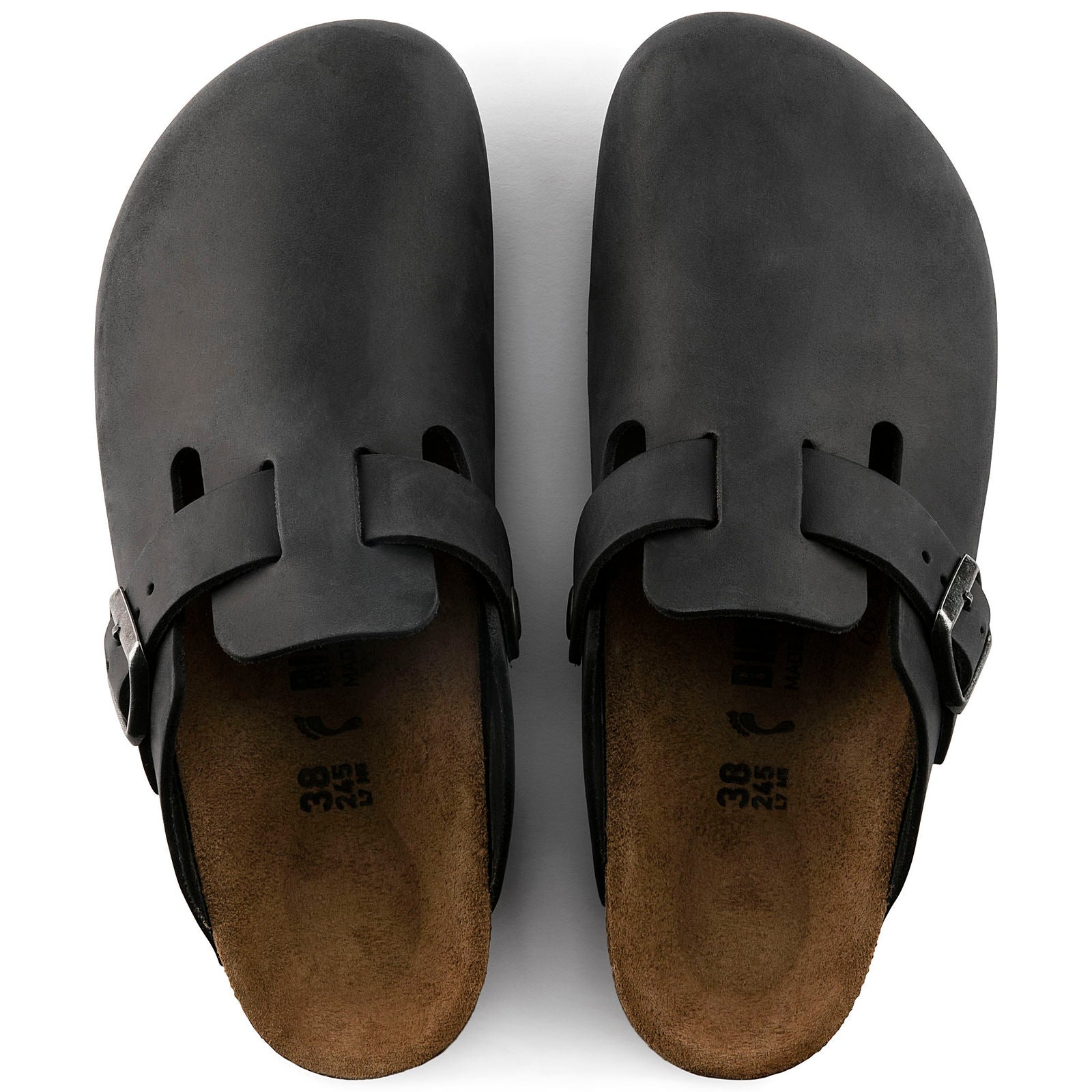 BIRKENSTOCK BOSTON OILED LEATHER | BLACK