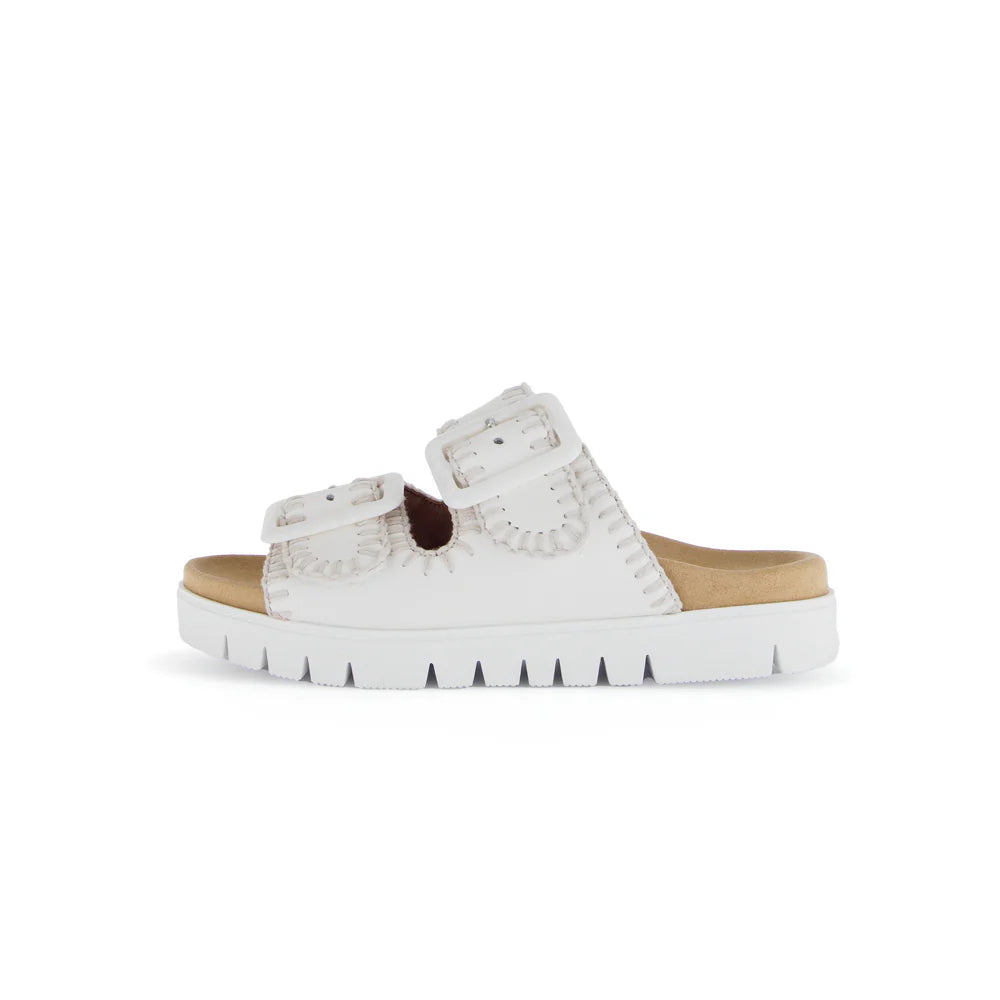 GABOR  2-STRAP SANDAL | OFF WHITE