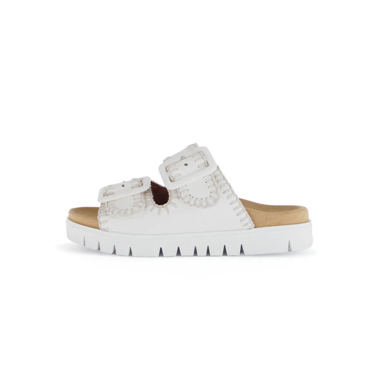 GABOR  2-STRAP SANDAL | OFF WHITE