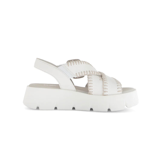 GABOR X-STRAP SANDAL | OFF WHITE