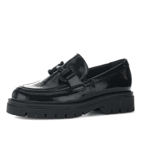 GABOR PATENT LEATHER LOAFER | BLACK