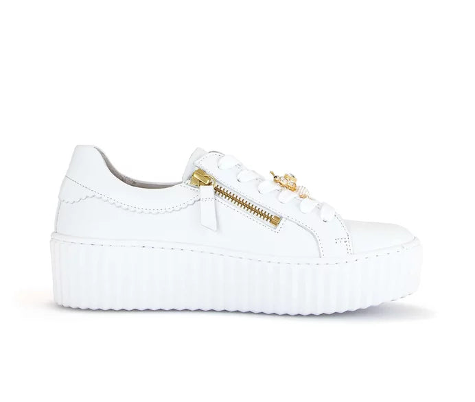 GABOR PLATFORM SNEAKER | WHITE