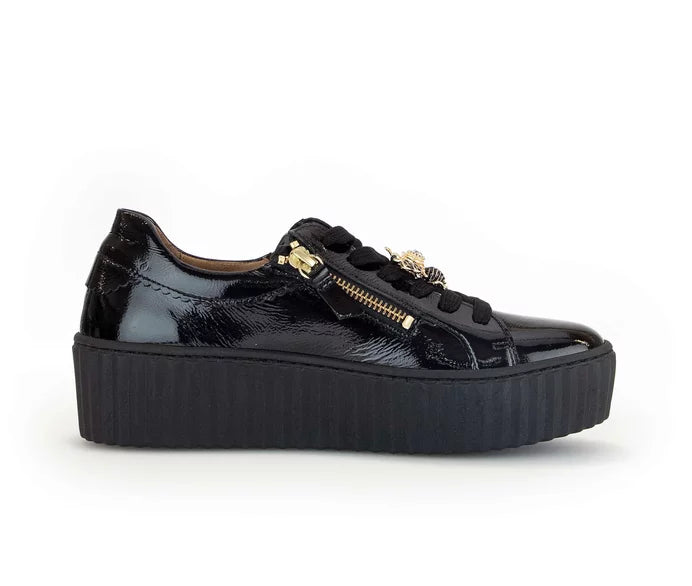 GABOR PLATFORM SNEAKER | BLACK