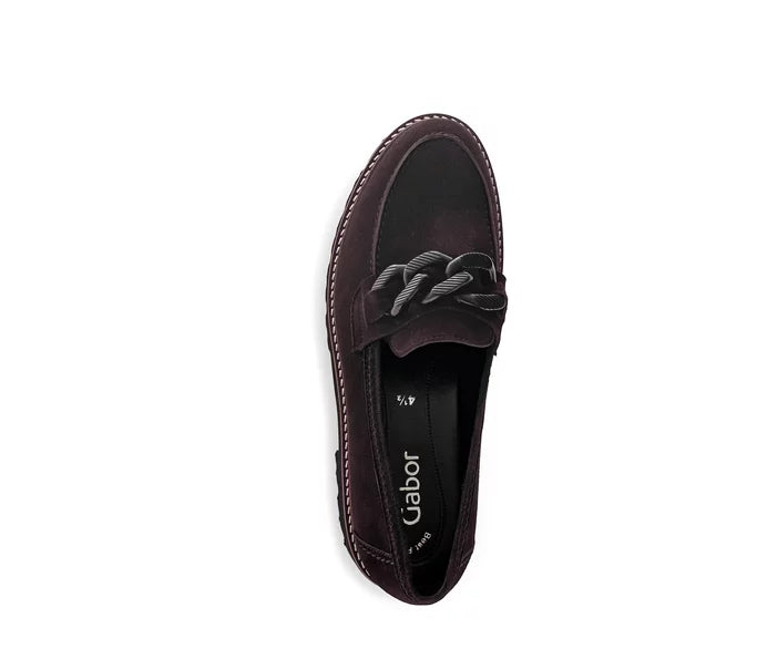 GABOR SLIP ON LOAFER | CHOCOLATE