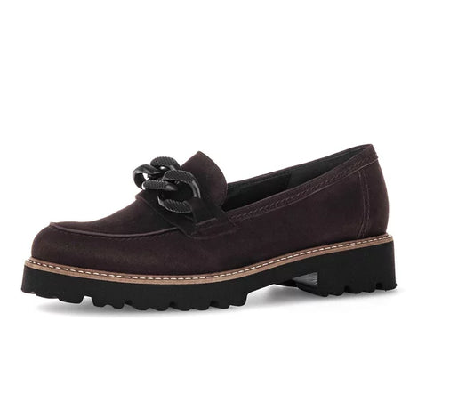 GABOR SLIP ON LOAFER | CHOCOLATE