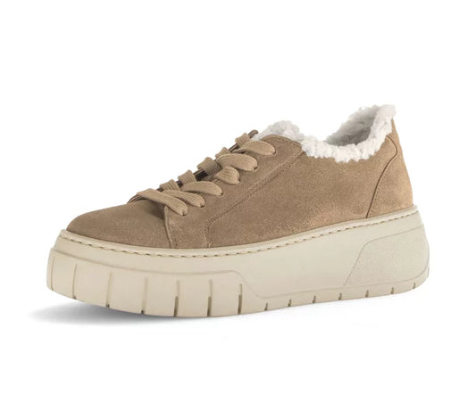 GABOR SUEDE SNEAKER | BEIGE