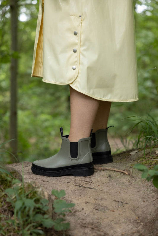 ILSE JACOBSEN SHORT CHELSEA RUBBER BOOT | ARMY